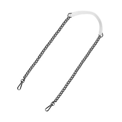 Unique Bargains Metal Corrosion-Resistant PU Leather Purse Flat Chain Strap