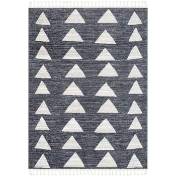 Well Woven Tango Geometric Triangle Stain-resistant Area Rug