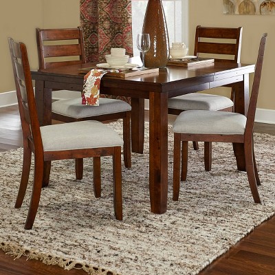 5'3"x7'6" Verginia Berber Reversible Flatweave Area Rug Dark Natural - Linon