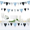 Big Dot of Happiness 30 Piece Light Blue Graduation Party Pennant Triangle Banner - image 2 of 4