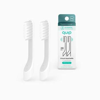 quip Sonic Electric Toothbrush Brush Head Refill - 2pk | Soft Bristles