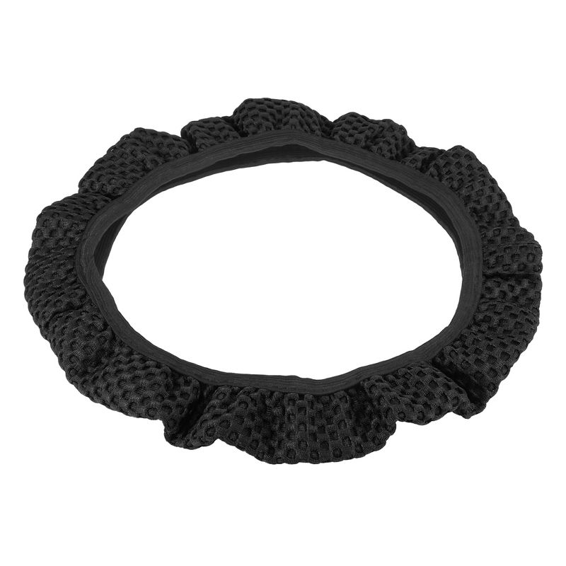 Unique Bargains Universal 15" Anti Slip Steering Wheel Cover Elastic Stretch Mesh Cloth Cover Accessory for Car, 3 of 9