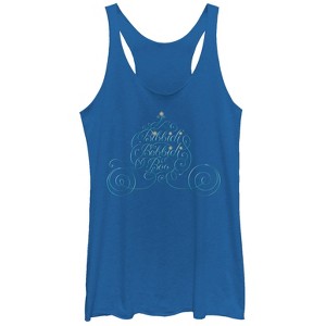 Women's Cinderella Bibbidi Bobbidi Boo Racerback Tank Top - 1 of 3