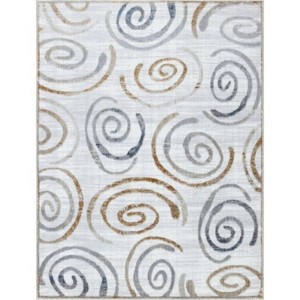 LunaLulinlk White Multi 5 ft. 3 in. x 7 ft. Area Rug - 1 of 4