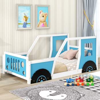 Twin Size Classic Car-Shaped Platform Bed - ModernLuxe