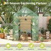 Greenhouse for Outdoors, 57 x 57 x 76'' Walk in Plant Greenhouses Heavy Duty with Durable PE Cover, 4 Tiers 12 Shelves Stands Portable Green House - 4 of 4