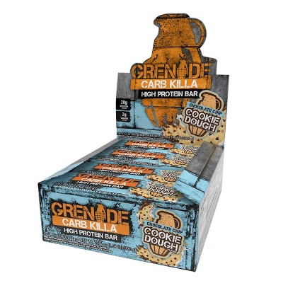 Grenade Carb Killa Cookie Dough Protein Candy Bar - 12pk