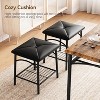 Garvee Stylish Dining Table Set for 4 - Kitchen Table with Comfortable Bench & 2 Chairs, Space-Saving Design with Wine Rack - 4 of 4