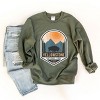 Simply Sage Market Yellowstone National Park Badge Sweatshirt - 3 of 4