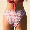 Women's Ikat Print Mid-Waisted Bikini Swim Bottom - Cupshe - 3 of 3