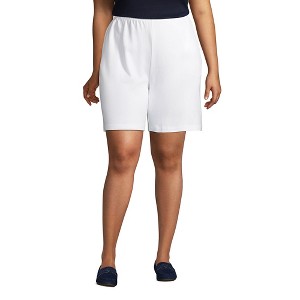 Lands' End Women's Sport Knit High Rise Shorts - 1 of 4