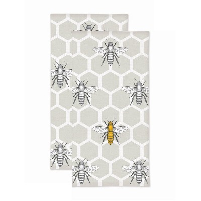 C&f Home Honey Bee Plaid Kitchen Towel, Set Of 2 : Target