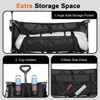 SUGIFT Heavy Duty Double Decker Collapsible Folding Wagon Cart with 360° Wheels, and Extra Storage – for Sports, Garden, Camping & Shopping - 3 of 4