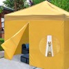 InstaHibit Set of 4 Sidewall UV30+ Fits 10x10ft Canopy Tent Zipper Outdoor Party Yellow - 3 of 4
