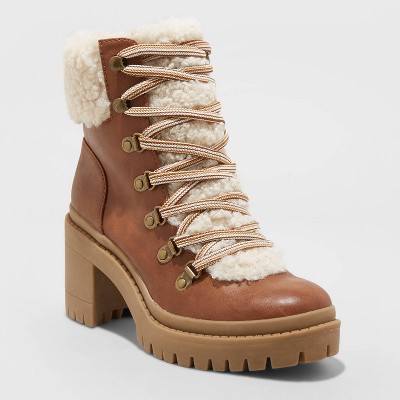 heel combat boots target