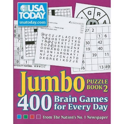 USA Today Jumbo Puzzle Book 2 - (USA Today Puzzles) by  Usa Today (Paperback)