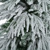 Resenkos 7.5ft Pre-Lit Snow Flocked Spruce Christmas Tree, with 350 Multi-Color LEDs and 1389 Realistic Tips, White - 4 of 4