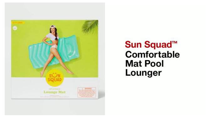 Comfortable Mat Pool Lounger - Sun Squad&#8482;, 2 of 6, play video