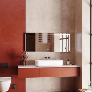 Coucheta 60x36" LED Bathroom Mirror - Smart Anti-Fog Vanity with Dimmable Back & Front Lighting, Memory Function & Shatter-Proof Design - 1 of 4