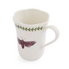Portmeirion Botanic Garden Lotus Blossom Mug, Set of 4 - 14 oz Porcelain Coffee & Tea Cups with Butterfly Motif - Dishwasher & Microwave Safe - 3 of 4
