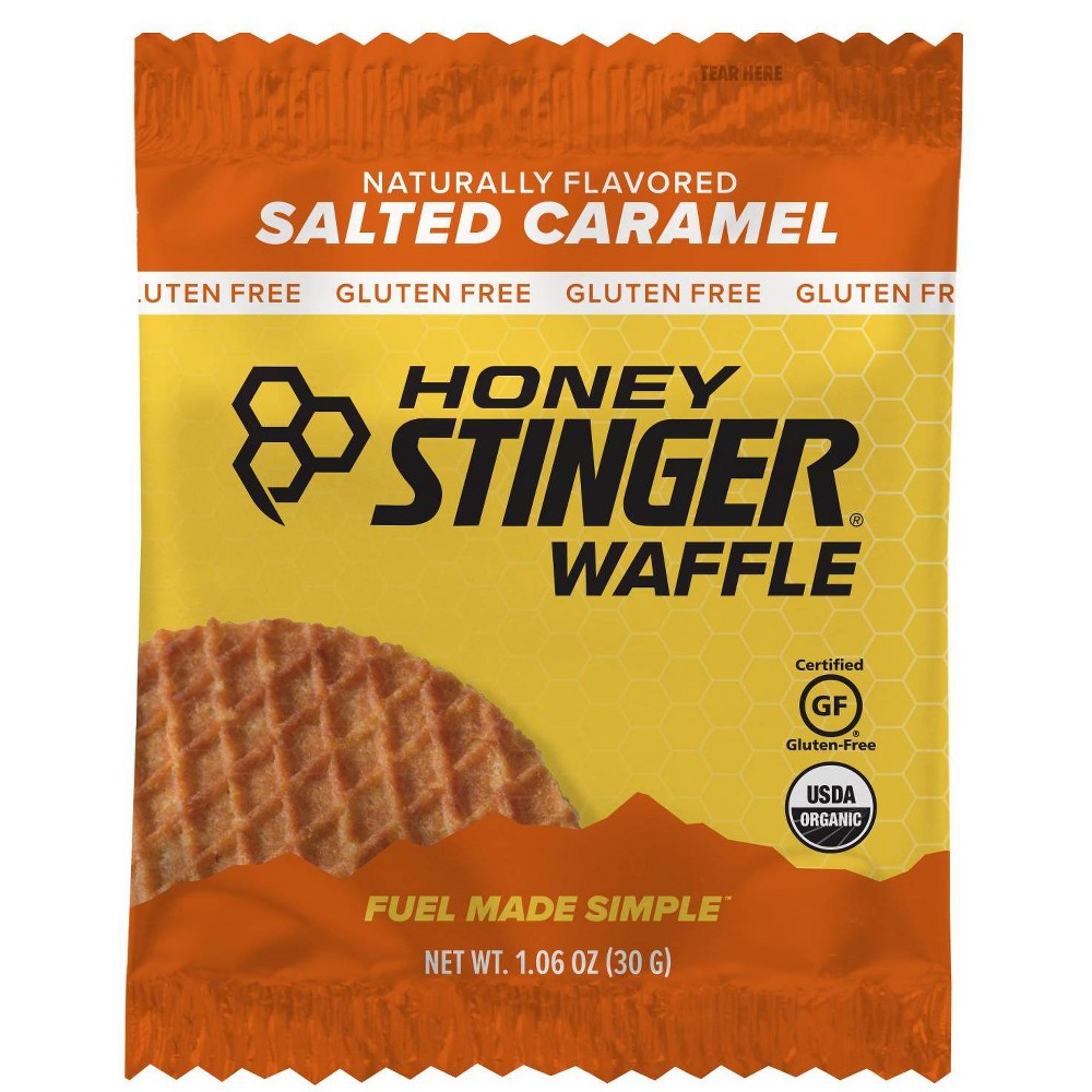 Honey Stinger Gluten Free Salted Carmel Waffle Nutrition Bar 1pk