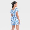 Girls' Puff Sleeve Fit & Flare A-Line Dress - art class™ - 2 of 3