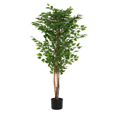 NicBex 70" Artificial Bamboo with Pot Realistic Faux Plant for Indoor/Outdoor Decor, Easy Maintenance, Sturdy Base, Lifelike Segmented Stems