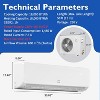 Coucheta 18000 BTU Mini Split Air Conditioner with Heater, 19 SEER2 Ductless AC Unit Cools up to 1250 Sq.Ft, 230V - 2 of 4
