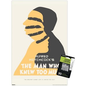 Trends International Alfred Hitchcock - The Man Who Knew Too Much (1954) Silhouette Unframed Wall Poster Prints - 1 of 4