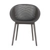 Set of 2 All-Weather Armchairs with Comfortable Backrest, Indoor Outdoor Armchairs, PP Patio Accent Chairs for Living Room or Beach–The Pop Home - 4 of 4
