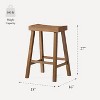 Maven Lane Vincent Backless Wooden Counter Stool 27" - 2 of 4