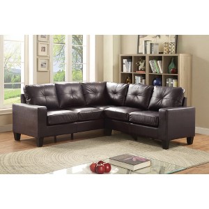 L-Shaped Sectional Sofas Sectional Couch with Hardwood Frame, Long-Lasting Cushions, Ideal for Apartments & RV Homes - 1 of 4