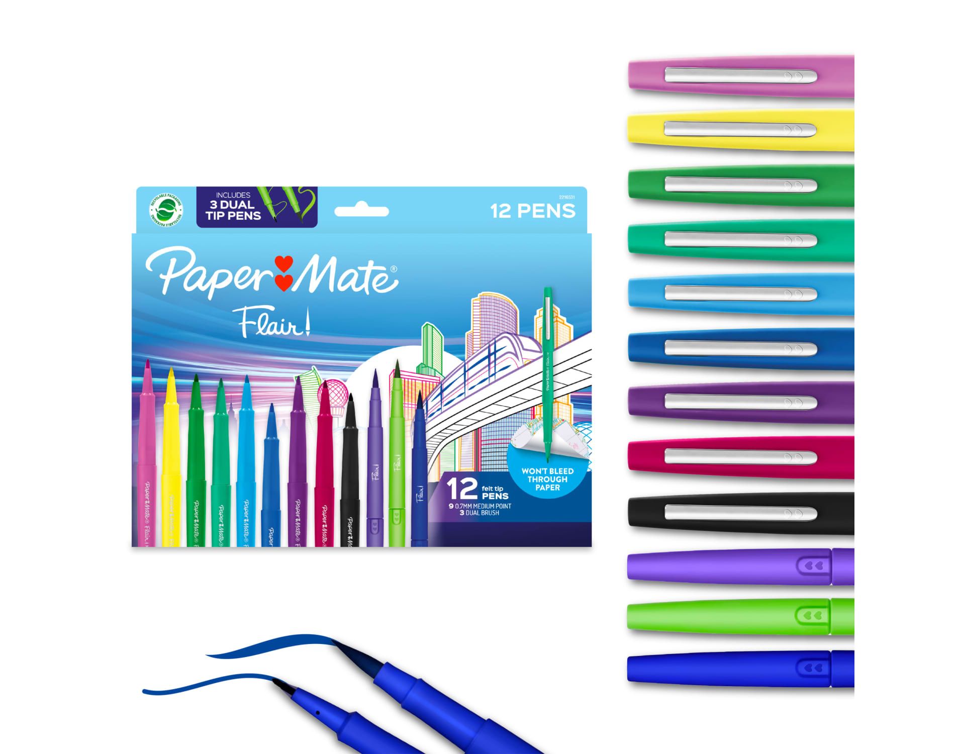 Paper Mate Med/Dual 12ct MultiPack