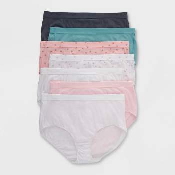 Hanes ComfortSoft Ladies Original Fit Cotton Stretch Tagless Low Rise Briefs,  Assorted, S6, 4 count - ShopRite