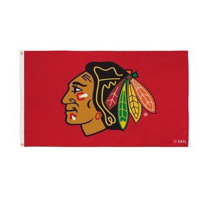 NHL Chicago Blackhawks 3' x 5' Outdoor Durable Flag with Grommets, Heavy Duty Flag & Banner for Outdoor Garden Patio, Indoor Wall Decor Flag - 1 of 4