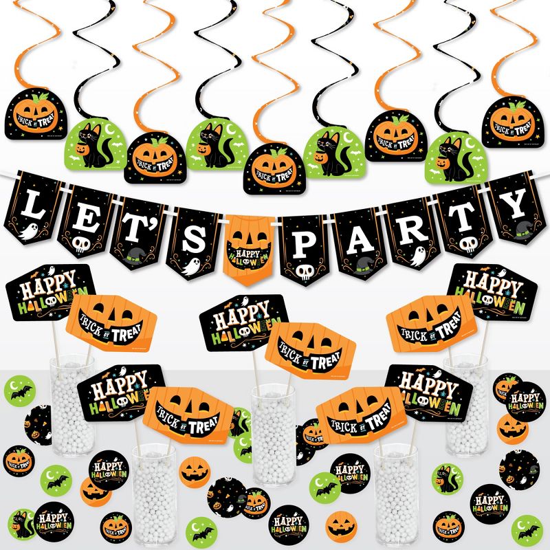 Big Dot of Happiness Jack-O'-Lantern Halloween - Kids Halloween Party Supplies Decoration Kit - Decor Galore Party Pack - 51 Pc, 1 of 9