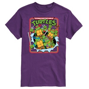 Men's - Teenage Mutant Ninja Turtles - Group Action Burst Short Sleeve Graphic T-Shirt - 1 of 4