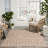 Nourison Versatile Solid Diamond Indoor Outdoor Flatweave Area Rug - 2 of 4