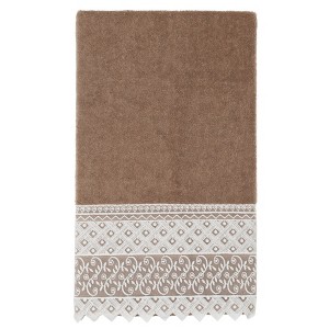 Linum Home Textiles 100% Turkish Cotton AIDEN Embellished Towel Set - 1 of 2