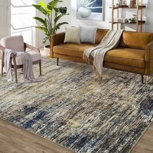 Area Rugs Modern Abstract Rug, Living Room Rugs Soft Non-Slip Stain-Resistant Washable Carpet for Bedroom, Dining Room - 1 of 4