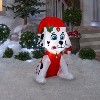 Gemmy Christmas Airblown Inflatable Marshall Fire dog w/candy cane, 3 ft Tall, Red - 2 of 3
