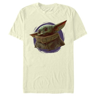 Men's Star Wars The Mandalorian The Child Circle Halo T-shirt - Cream ...