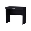 Vynxaria Black Storage Desk - Roomy Top Surface, Sizable Drawer, Additional Shelf - 4 of 4
