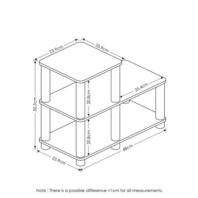 Espresso Adjustable Wood Kids Toy Storage Shelf with Cubes