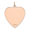 Black Bow Jewelry 14k Rose Gold Engravable Heart Disc Pendant, 24mm - 3 of 4