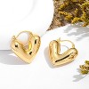 Chunky Small Gold Hoop Earrings, Lightweight Plated Huggie Gift for Women. - 4 of 4
