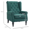 NicBex Tufted Accent Chair,Upholstered Living Room Chairs with High Backrest and Wood Legs,Modern Armchair,Accent Chairs for Living Room - 3 of 4