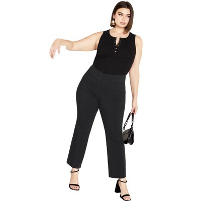 Avenue Women's Plus Size Super Stretch Straight Leg Pant