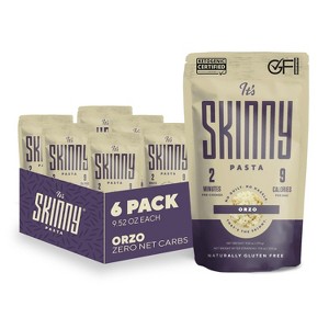It’s Skinny Orzo Pasta — Rice Shaped Gluten Free Orzo,  Pre-Cooked Konjac Noodles Shirataki Noodle Low Carb Pasta, Vegan & Paleo - Friendly (6-Pack) - 1 of 3