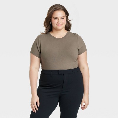 Women's Short Sleeve Brushed Knit T-Shirt - A New Day™
